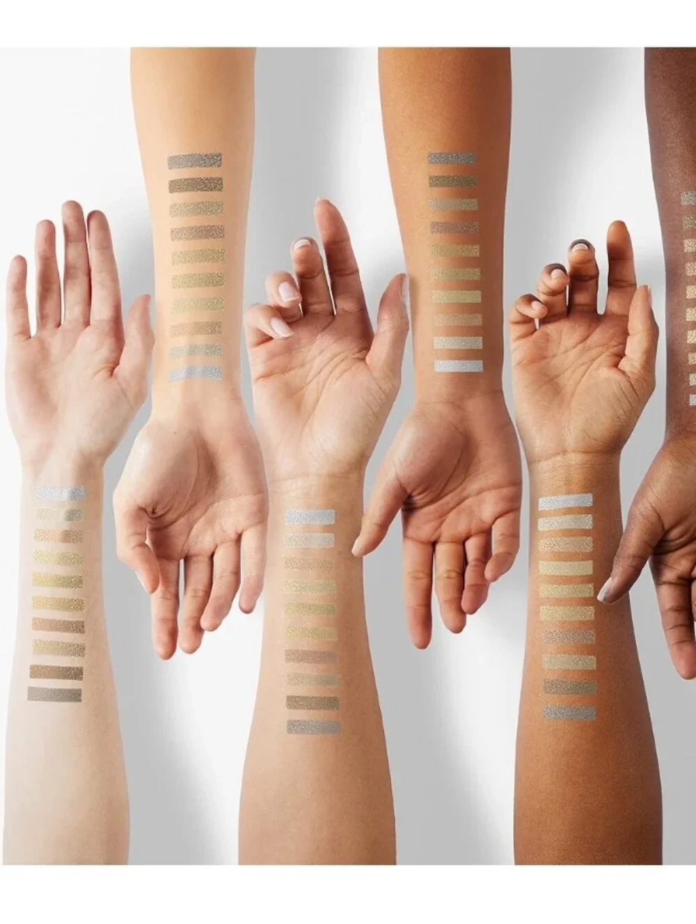 Gold 10-Color Shimmer Eyeshadow Palette